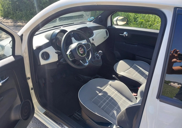 Fiat 500 cena 52900 przebieg: 24000, rok produkcji 2021 z Chojnice małe 92